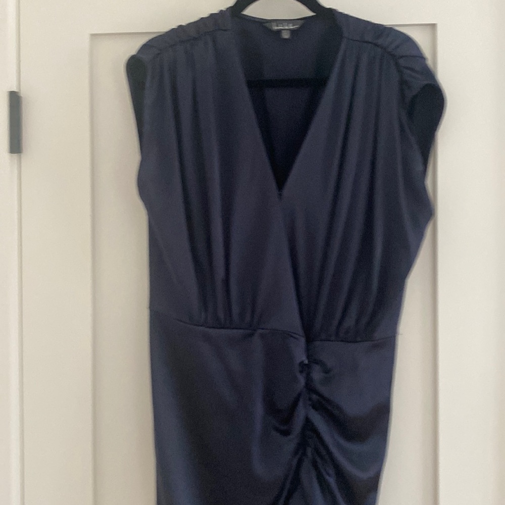 Satin Navy Blue beautiful Dress